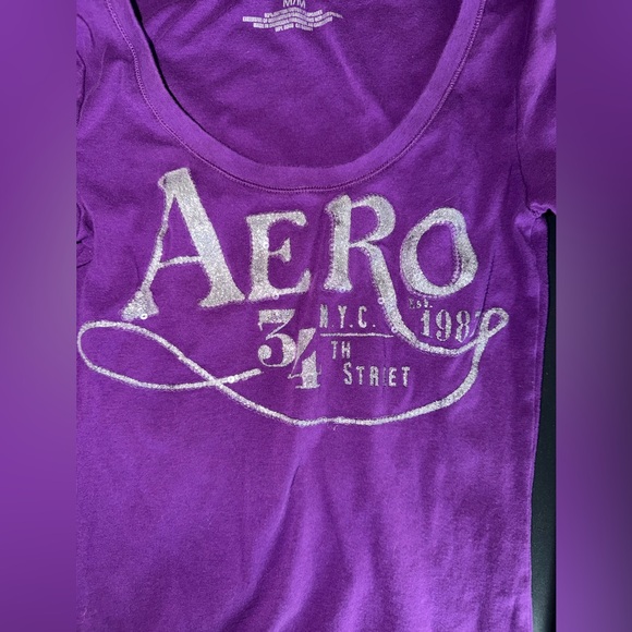 Aeropostale Vibrant Purple Tee - Picture 2 of 4